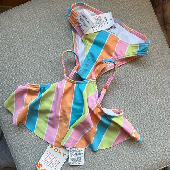 Roxy kids Colors Of The Sun Two Piece Flutter Bikini Set - Picture 3 of 8
